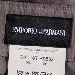 Pre Owned Emporio Armani Multicolor Silk Paneled Palazzo Pants M