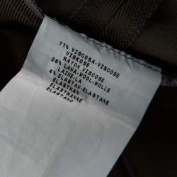 Pre Owned Emporio Armani Brown Tapered Leg Trousers S