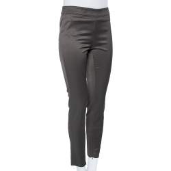 Pre Owned Emporio Armani Brown Tapered Leg Trousers S
