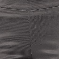 Pre Owned Emporio Armani Brown Tapered Leg Trousers S