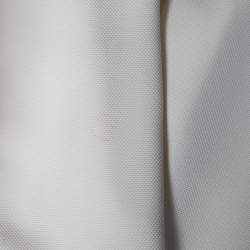 Pre Owned Emporio Armani Ivory Textured Crepe Double Breasted Blazer S