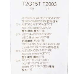 Pre Owned Emporio Armani White Crepe Single Breasted Blazer S