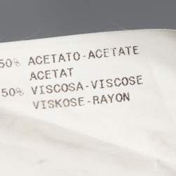 Pre Owned Emporio Armani Black Textured Crepe Midi Dress L