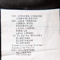 Pre Owned Emporio Armani Dark Grey Sateen Pocketed Maxi Skirt M