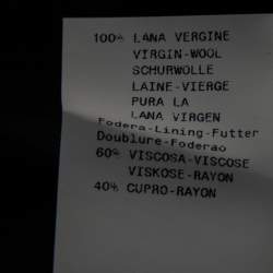 Pre Owned Emporio Armani Monochrome Houndstooth Printed Wool Short Dress L