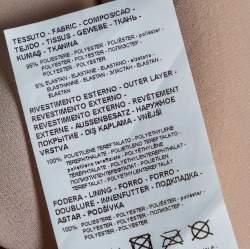 Pre Owned Emporio Armani Gold Sequin Embellished Mini Dress S