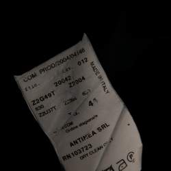 Pre Owned Emporio Armani Vintage Black Wool Belt Detailed Tailored Suit M