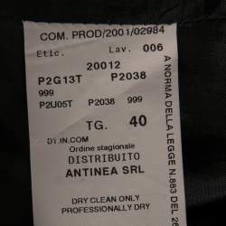 Pre Owned Emporio Armani Black Wool Single Breasted Blazer S