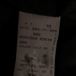 Pre Owned Emporio Armani Black Wool Single Breasted Blazer S