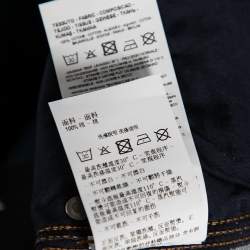 Pre Owned Emporio Armani J15 Navy Blue Denim Girl Fit Jeans L