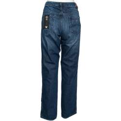 Pre Owned Emporio Armani J15 Navy Blue Denim Girl Fit Jeans L