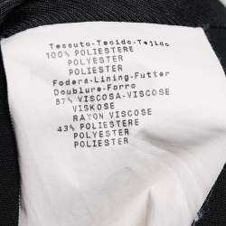 Pre Owned Emporio Armani Black Crepe Single Breasted Blazer S