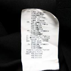 Pre Owned Emporio Armani Black and Pink Wool Top M