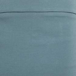 Pre Owned Emporio Armani Blue Crepe Midi Pencil Skirt S