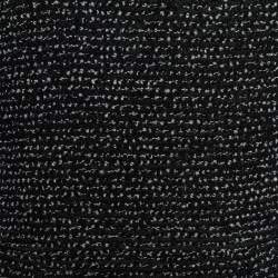Emporio Armani Black Patterned Wool & Crepe Maxi Dress S