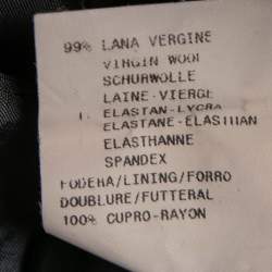 Pre Owned Emporio Armani Black Wool Single Breasted Blazer M