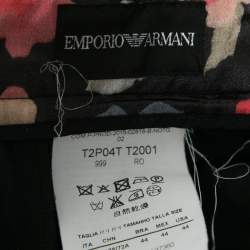 Emporio Armani Black Wool Tailored Pants M