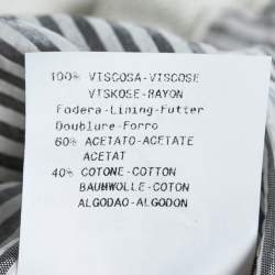 Pre Owned Emporio Armani Cream Knit Pocketed Button Front Jacket S