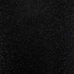 Pre Owned Emporio Armani Black/Grey Knit Dress S