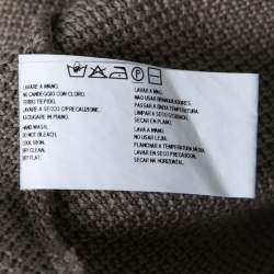 Pre Owned Emporio Armani Olive Green Knit Sleeveless Top S