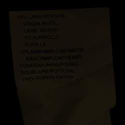 Pre Owned Emporio Armani Navy Blue Wool Belted Blazer L