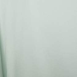 Pre Owned Emporio Armani Pale Green Silk Satin Poncho One Size