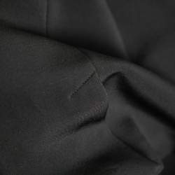 Pre Owned Emporio Armani Black Stretch Knit Single Breasted Blazer S