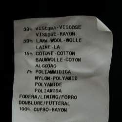 Pre Owned Emporio Armani Black & Purple Striped Wool Single Breasted Blazer S