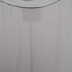 Pre Owned Emporio Armani Grey Silk Top S