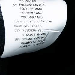 Pre Owned Emporio Armani Navy Blue Crepe Pant Suit M