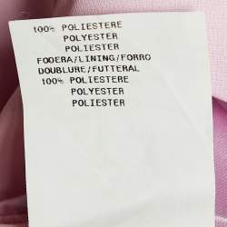 Pre Owned Emporio Armani Pink Silk Satin Strapless Top M