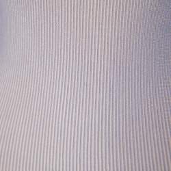 Pre Owned Emporio Armani Pink Rib Knit Long Sleeve Flared Dress L