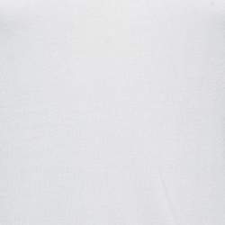 Pre Owned Emporio Armani White Knit Contrast Detail Top S