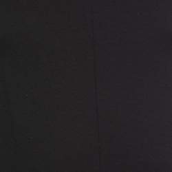 Pre Owned Emporio Armani Black Knit Trim Detail Sleeveless Skater Dress M