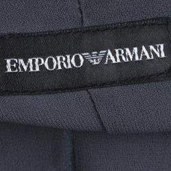 Pre Owned  Emporio Armani Multicolor Devore Abstract Print Bow Detail Sleeveless Top S