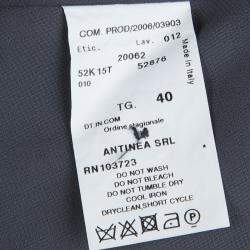 Pre Owned  Emporio Armani Multicolor Devore Abstract Print Bow Detail Sleeveless Top S