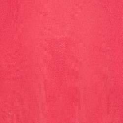 Pre Owned Emporio Armani Vintage Pink Cut Out Detail Blouse L