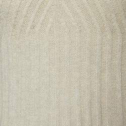 Pre Owned Emporio Armani Beige Wool & Cashmere High Neck Sweater M