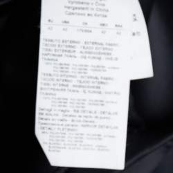 Pre Owned Emporio Armani Black Neoprene Logo Embellished Sweatshirt M