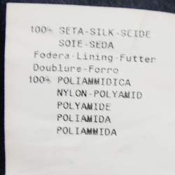 Pre Owned Emporio Armani Dark Blue Silk Embellished Sleeveless Dress S