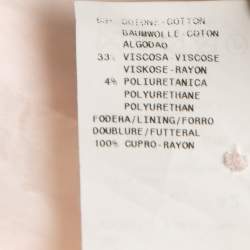 Pre Owned Emporio Armani Vintage Light Pink Cotton Blend Pointed Collar Blazer M