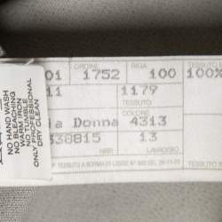 Pre Owned Emporio Armani Grey Textured Button Down Hoodie Jacket S