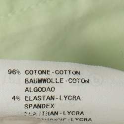 Pre Owned Emporio Armani Lime Green Cotton Button Down Shirt M