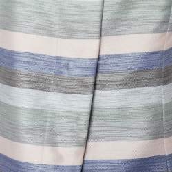 Pre Owned Emporio Armani Multicolor Striped Cotton Sleeveless Vest S