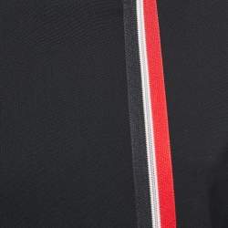 Pre Owned Emporio Armani Vintage Black Wool Zip-Up Jacket S