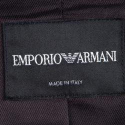 Pre Owned Emporio Armani Grey Skirt Suit M