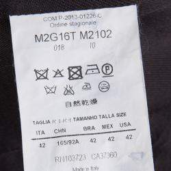 Pre Owned Emporio Armani Grey Skirt Suit M