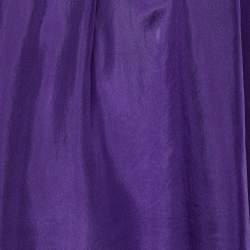 Pre Owned Emporio Armani Purple Silk Top S