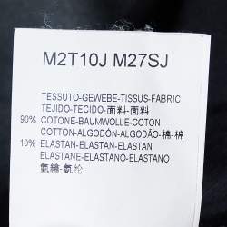 Pre Owned Emporio Armani Black Printed Cotton Knit T-Shirt S