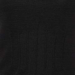 Pre Owned Emporio Armani Wool Knit Fitted Ruffle Hem Dress M